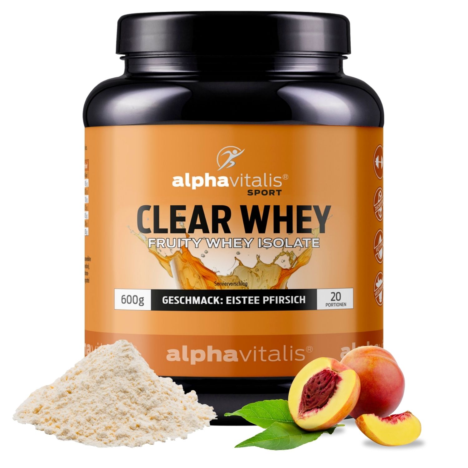 Clear Whey Isolat Eistee Pfirsich