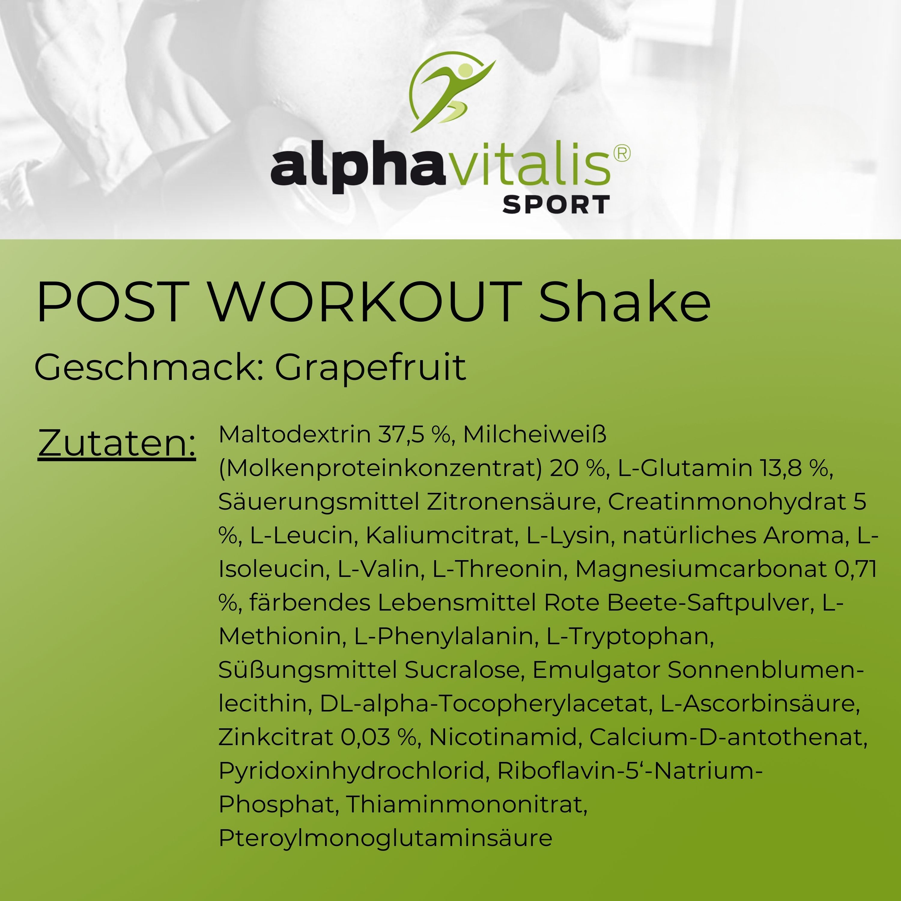 POST Workout Shake Grapefruit 1500g