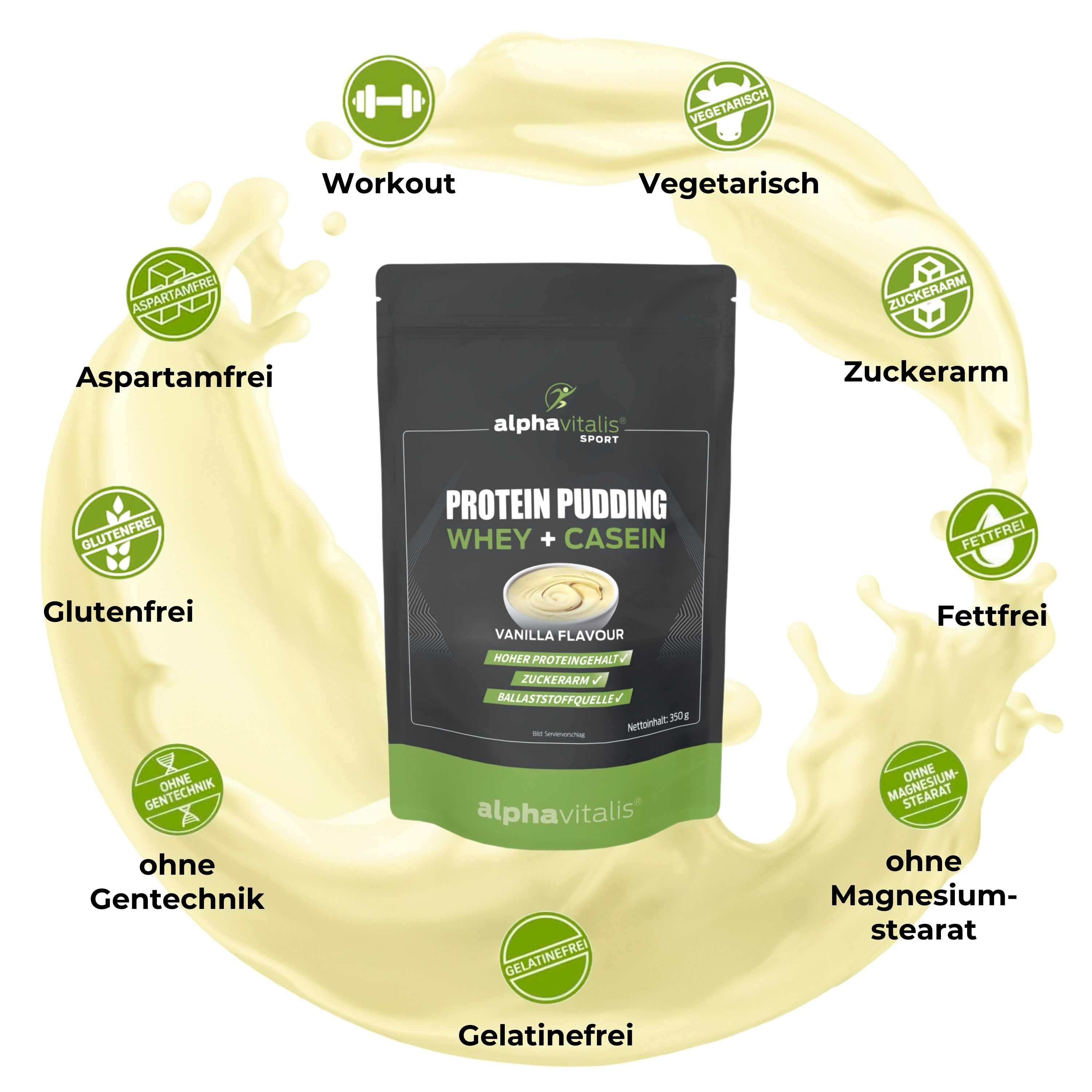 Protein Pudding - Whey + Casein - Vanille