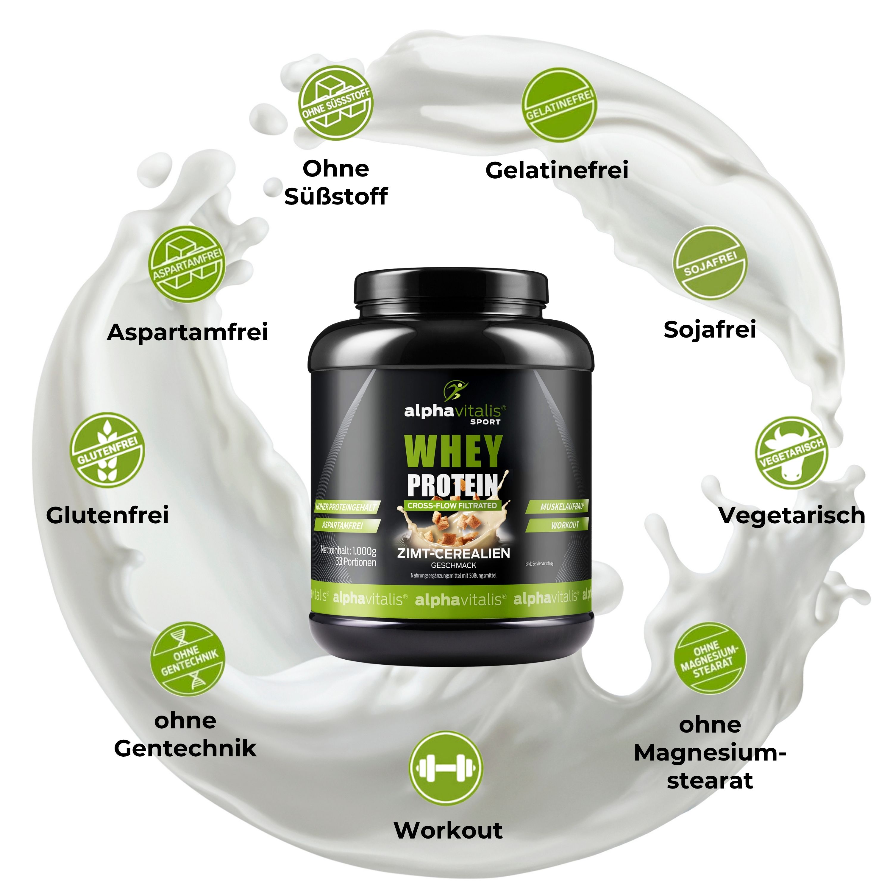 Whey Protein WPC Zimt-Cerealien