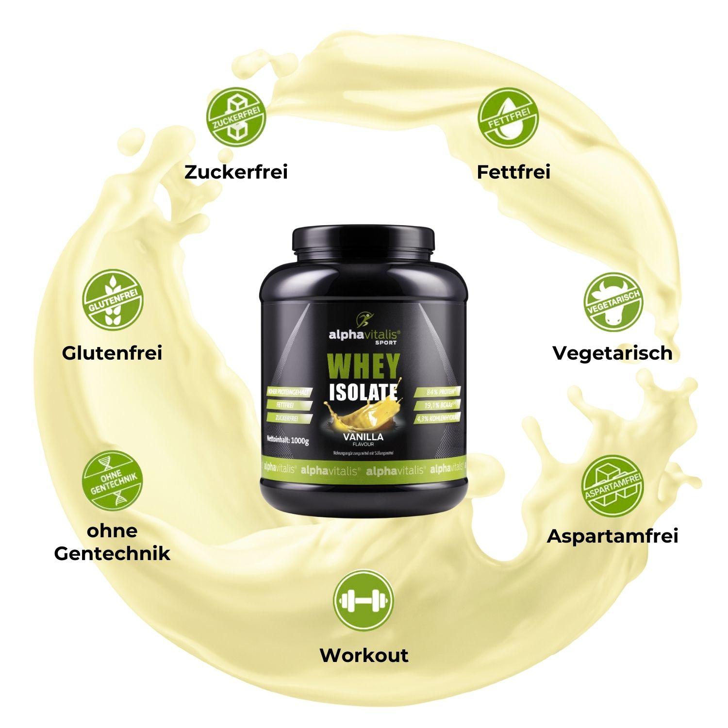 Whey Protein Isolat Vanille