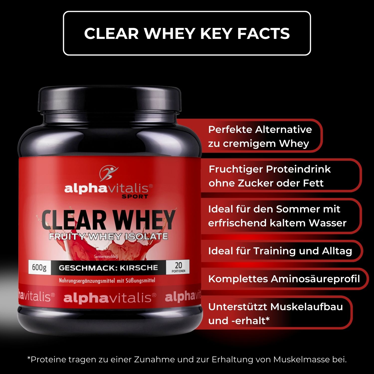 Clear Whey Isolat Kirsche