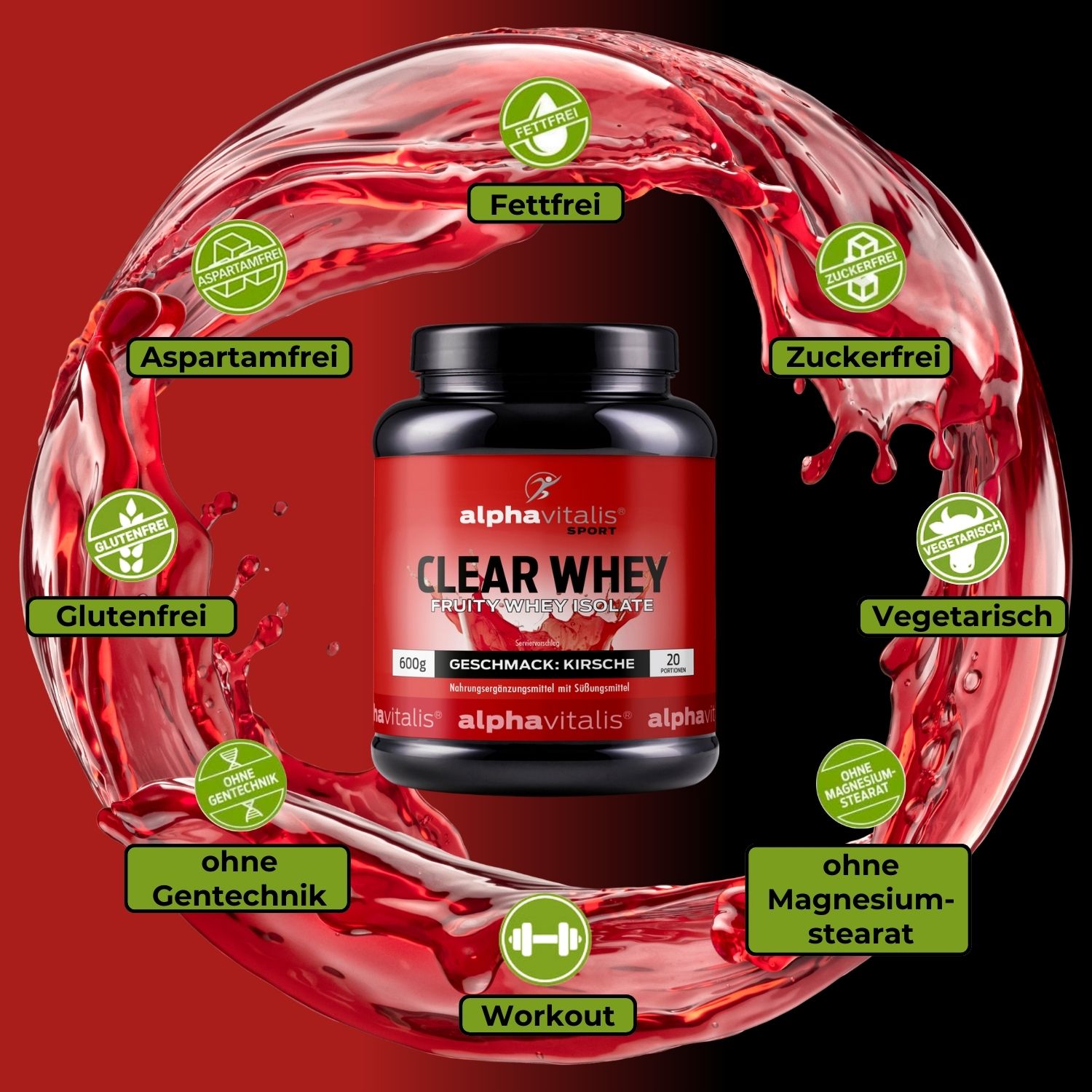 Clear Whey Isolat Kirsche