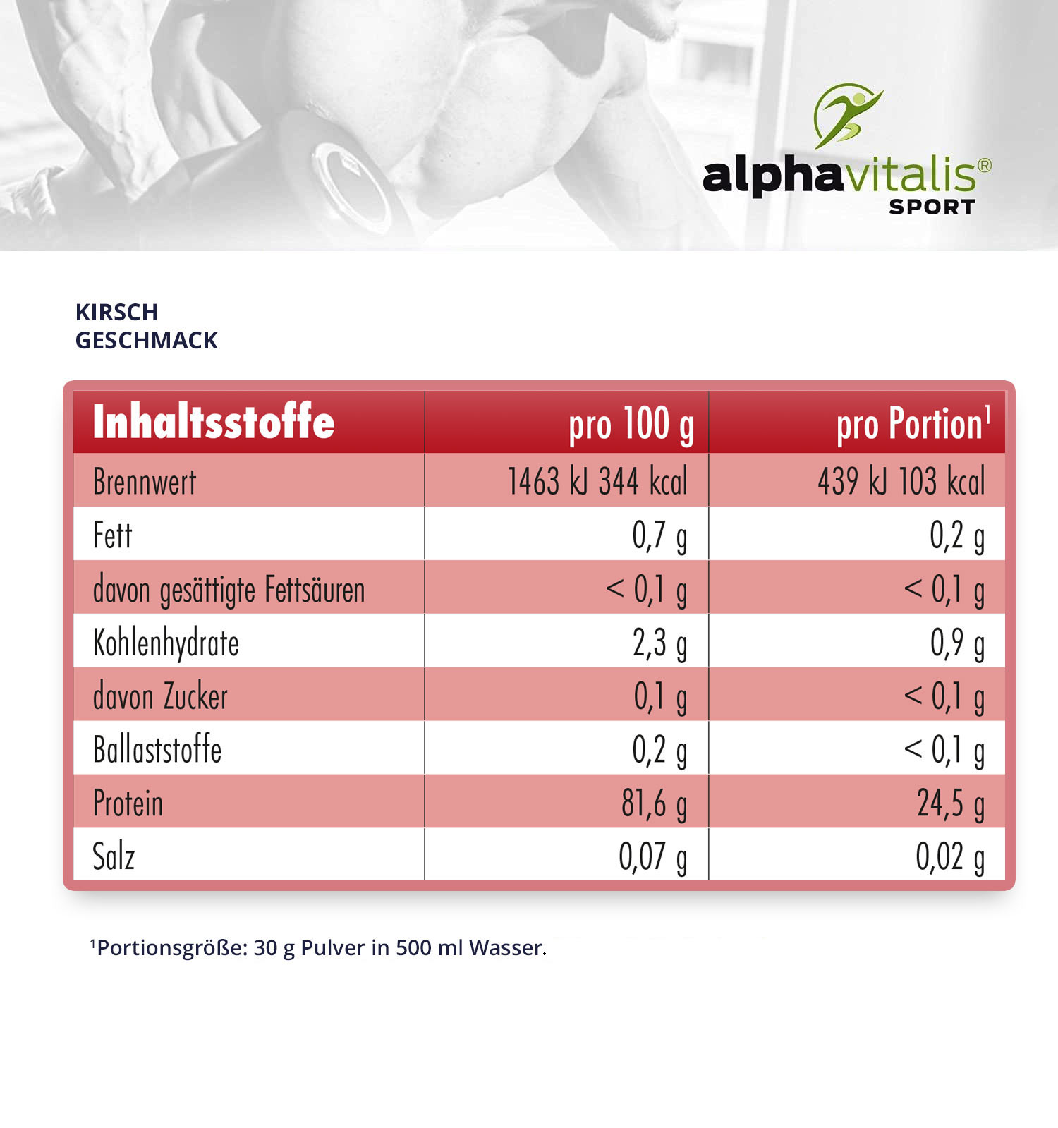 Clear Whey Isolat Kirsche