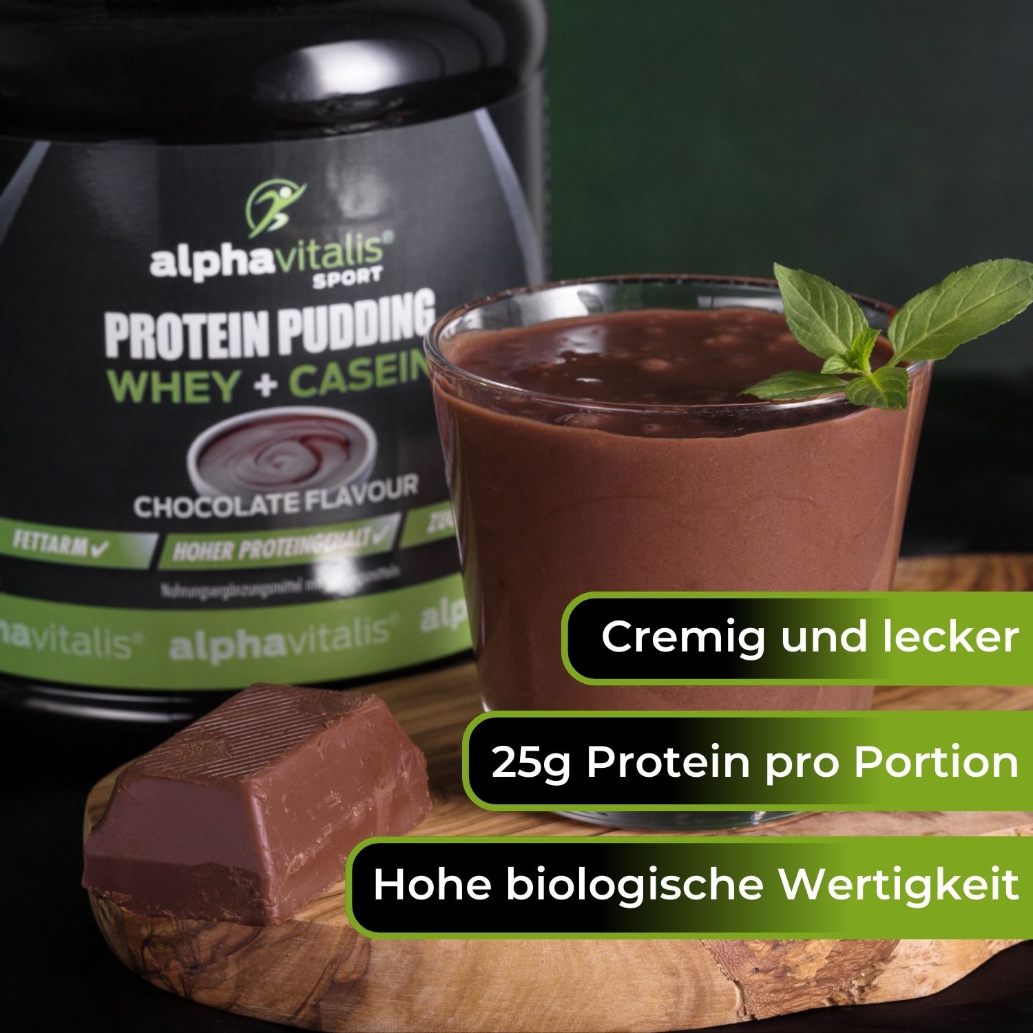 Protein Pudding - Whey + Casein - Schoko