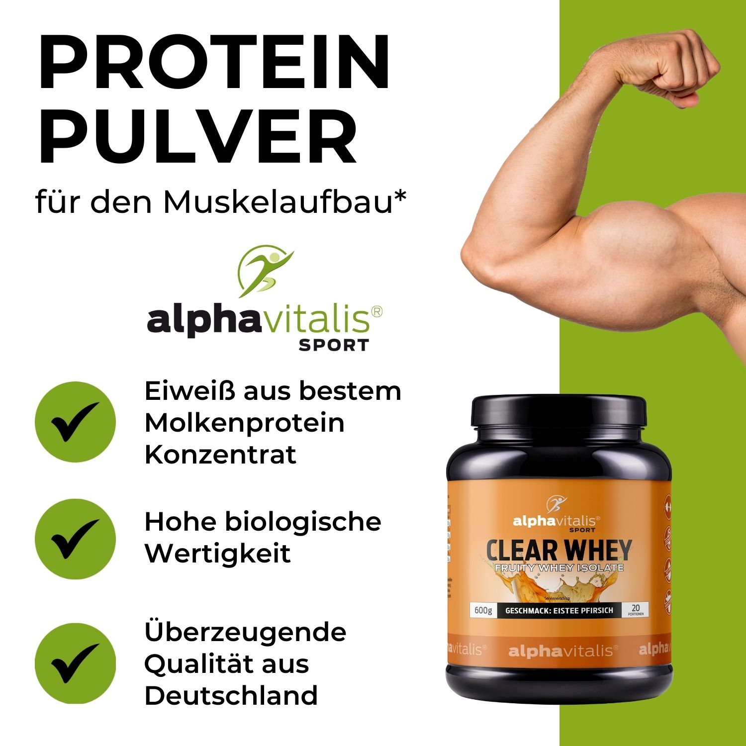 Clear Whey Isolat Eistee Pfirsich