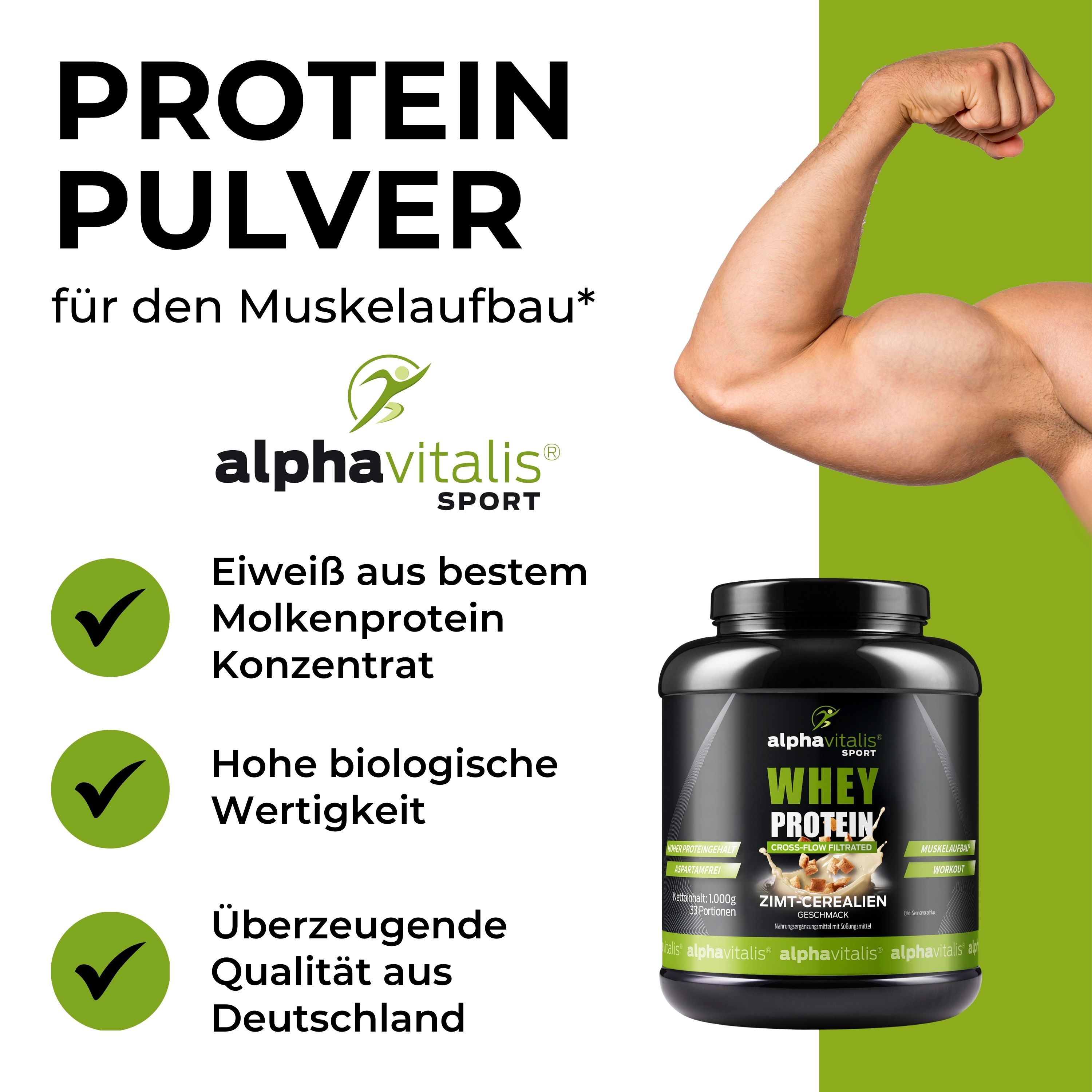 Whey Protein WPC Zimt-Cerealien