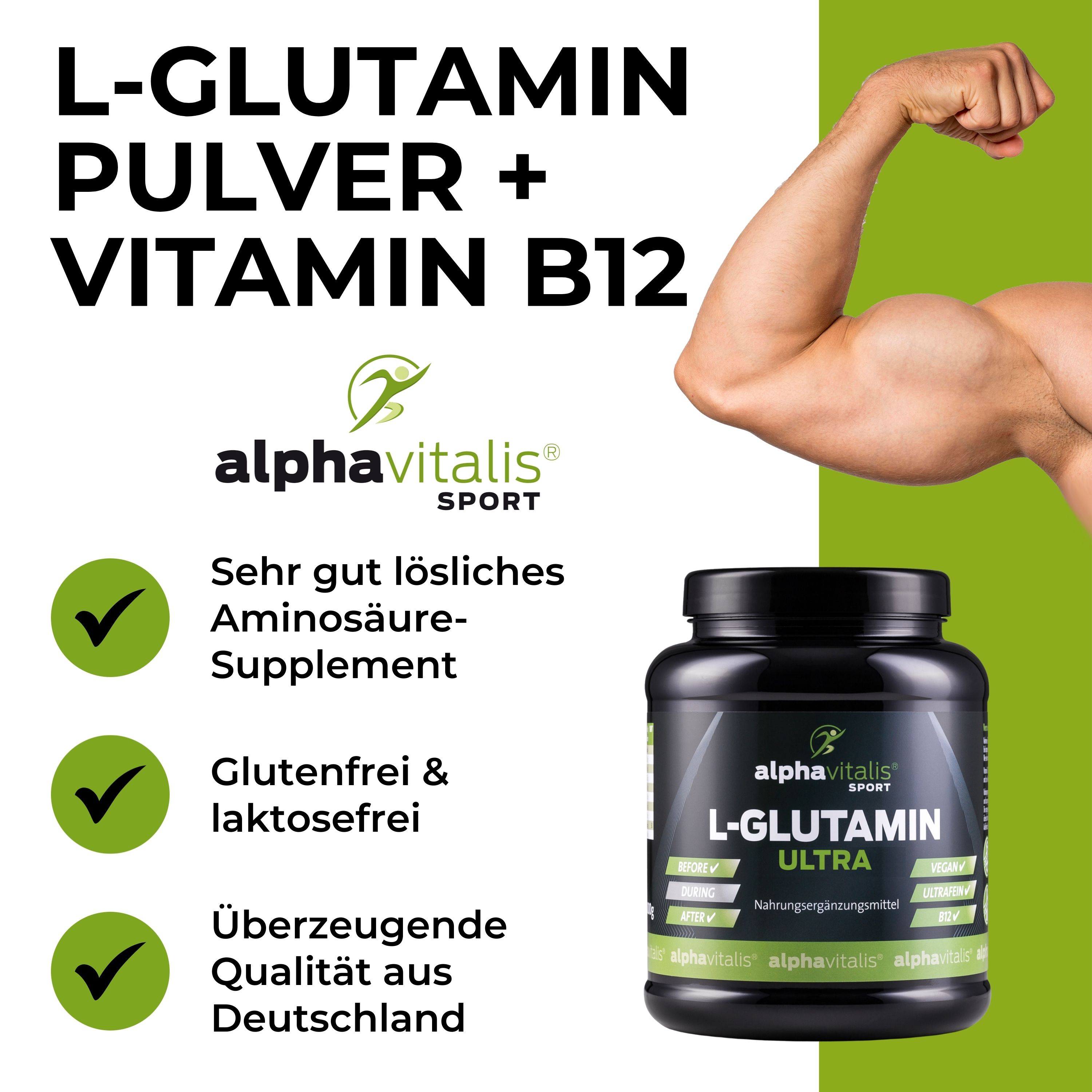 L-GLUTAMIN Pulver 1000g