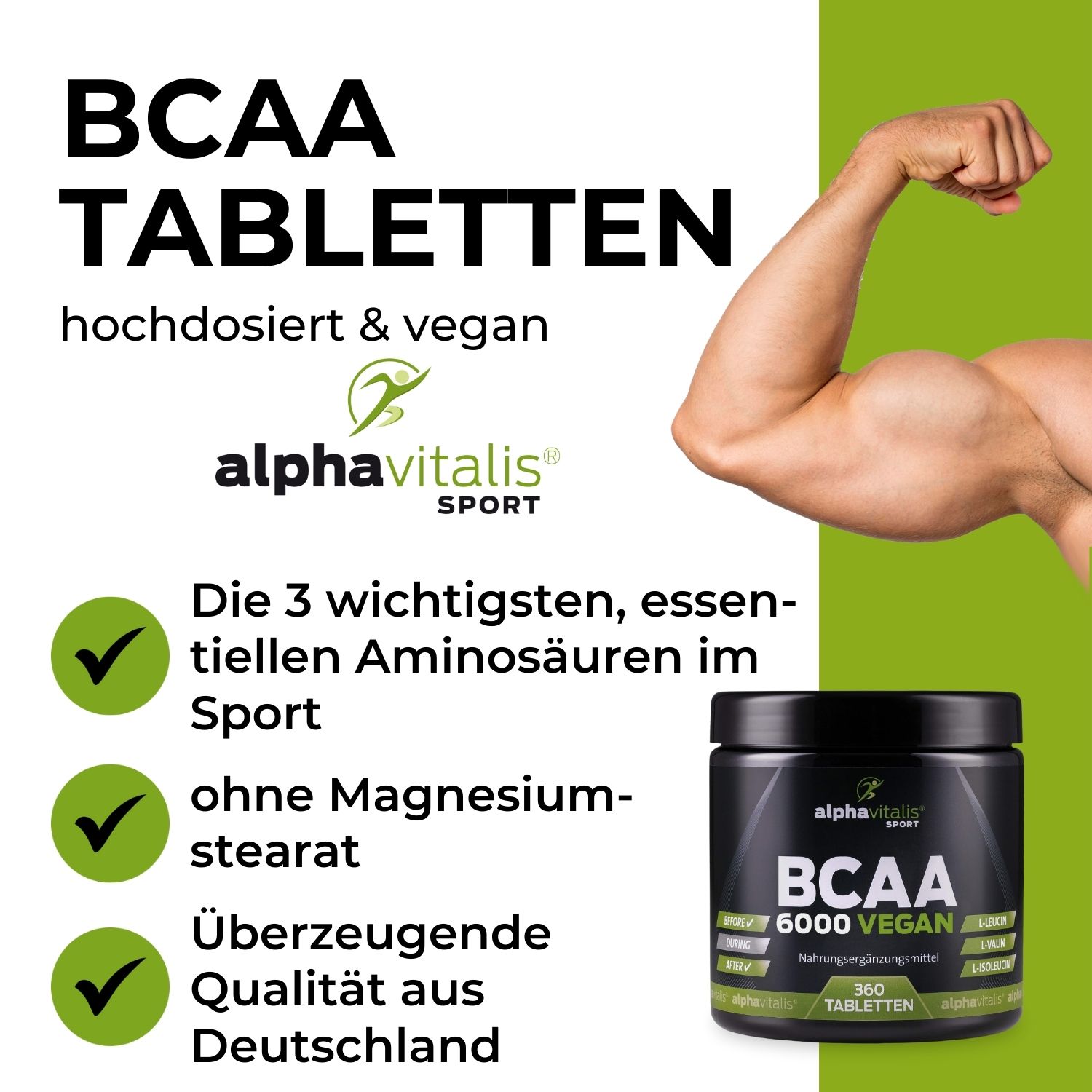 BCAA vegan 360 Tabletten