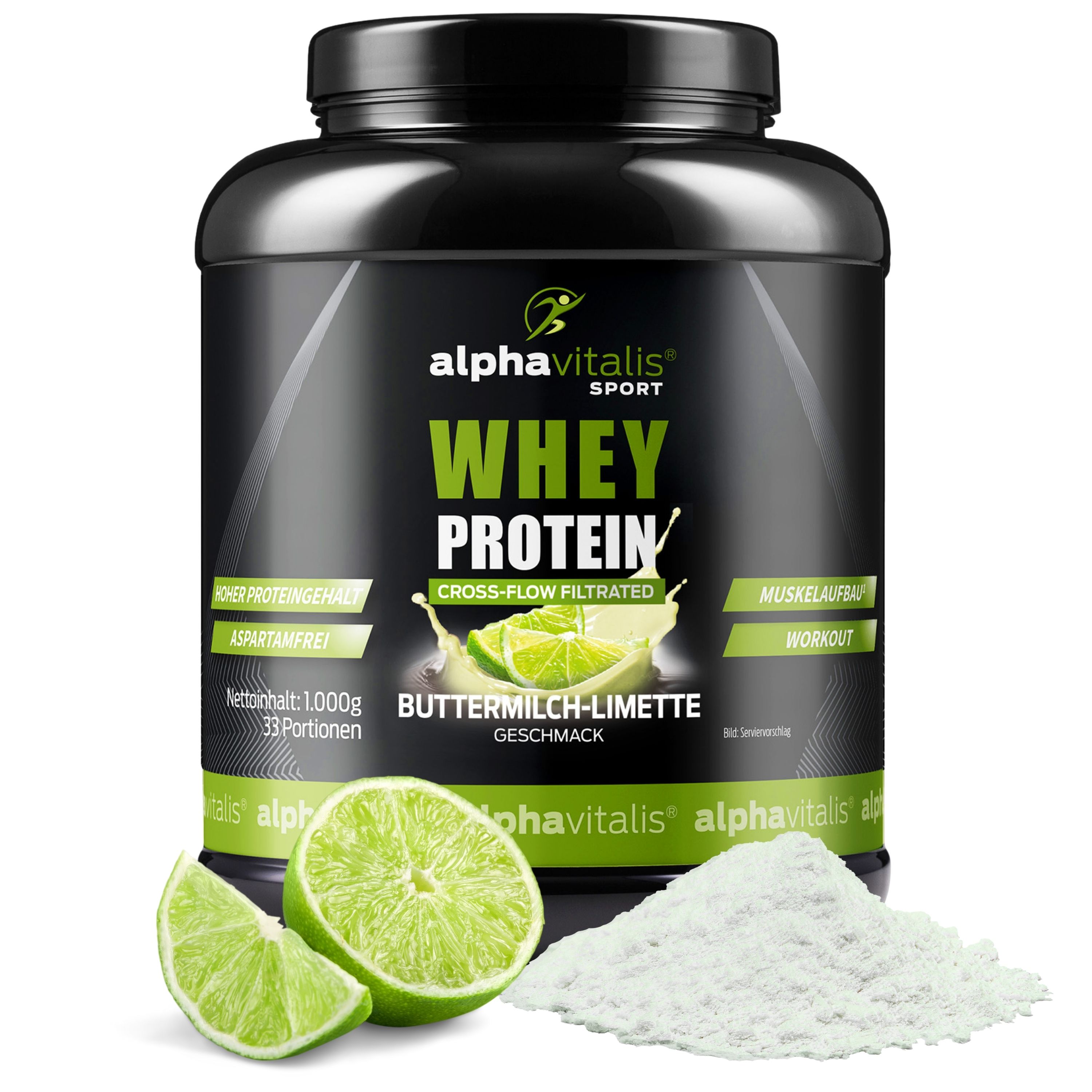 Whey Protein WPC Buttermilch-Limette
