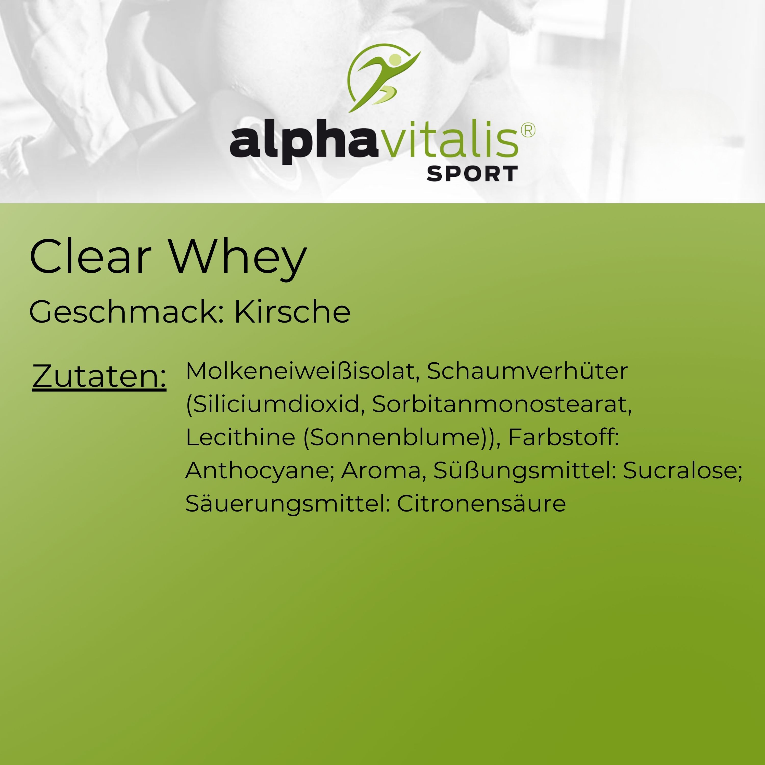 Clear Whey Isolat Kirsche