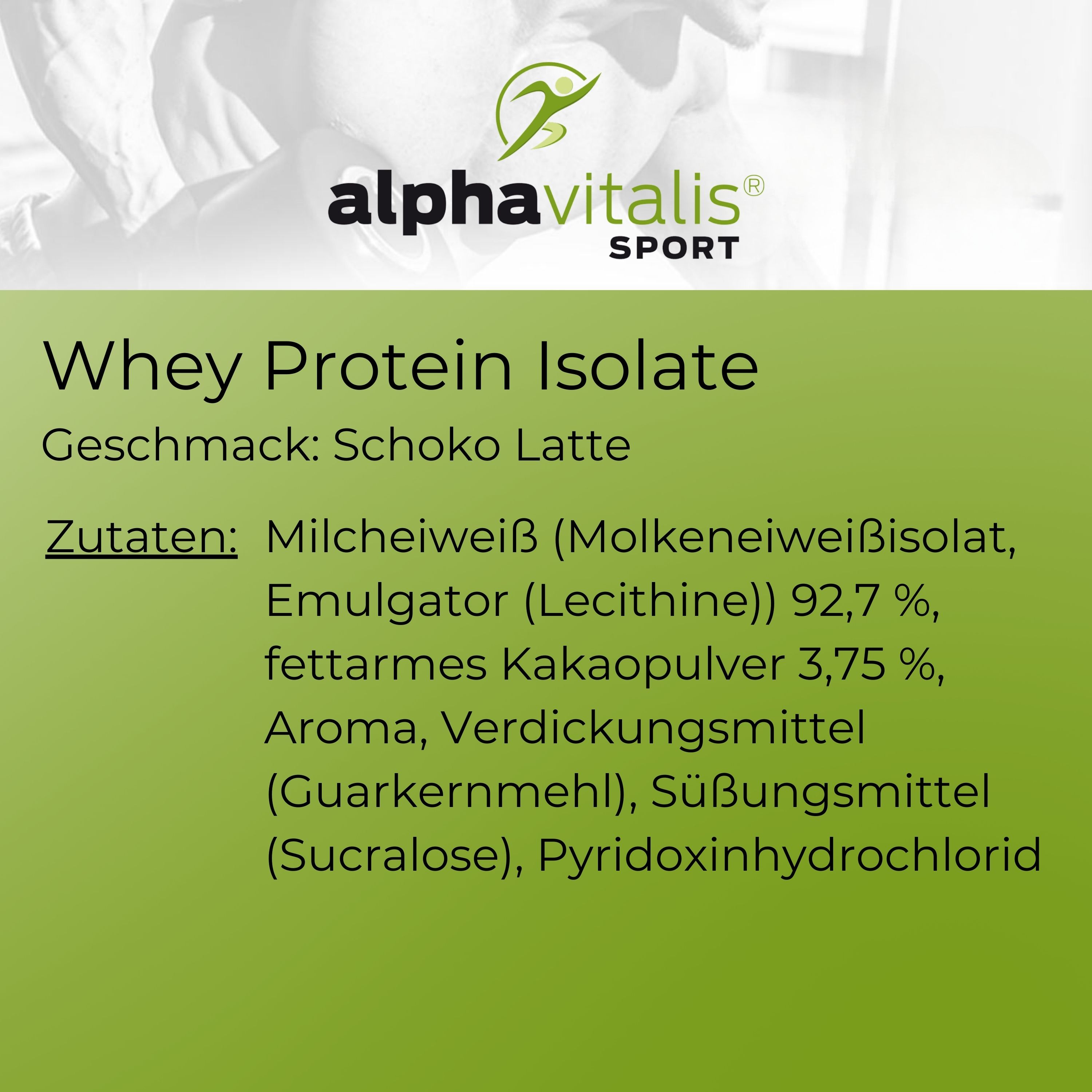 Whey Protein Isolat Schoko Latte