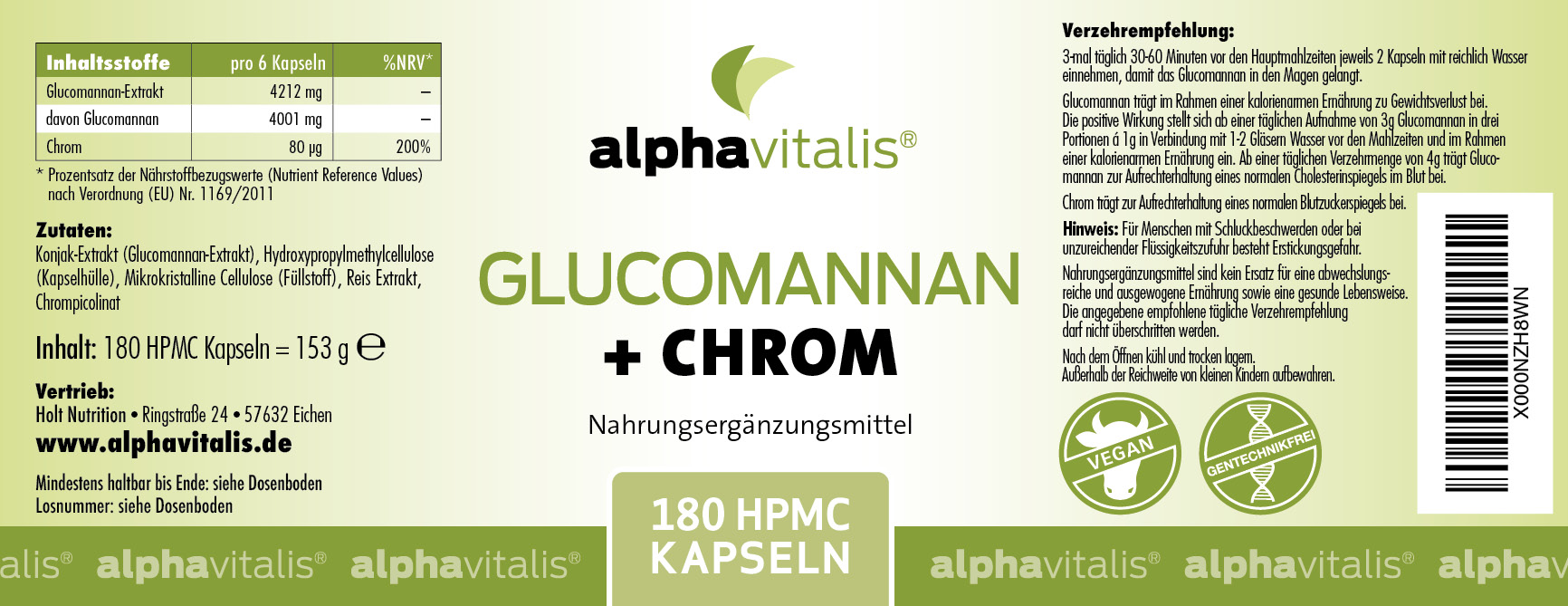 Glucomannan + Chrom