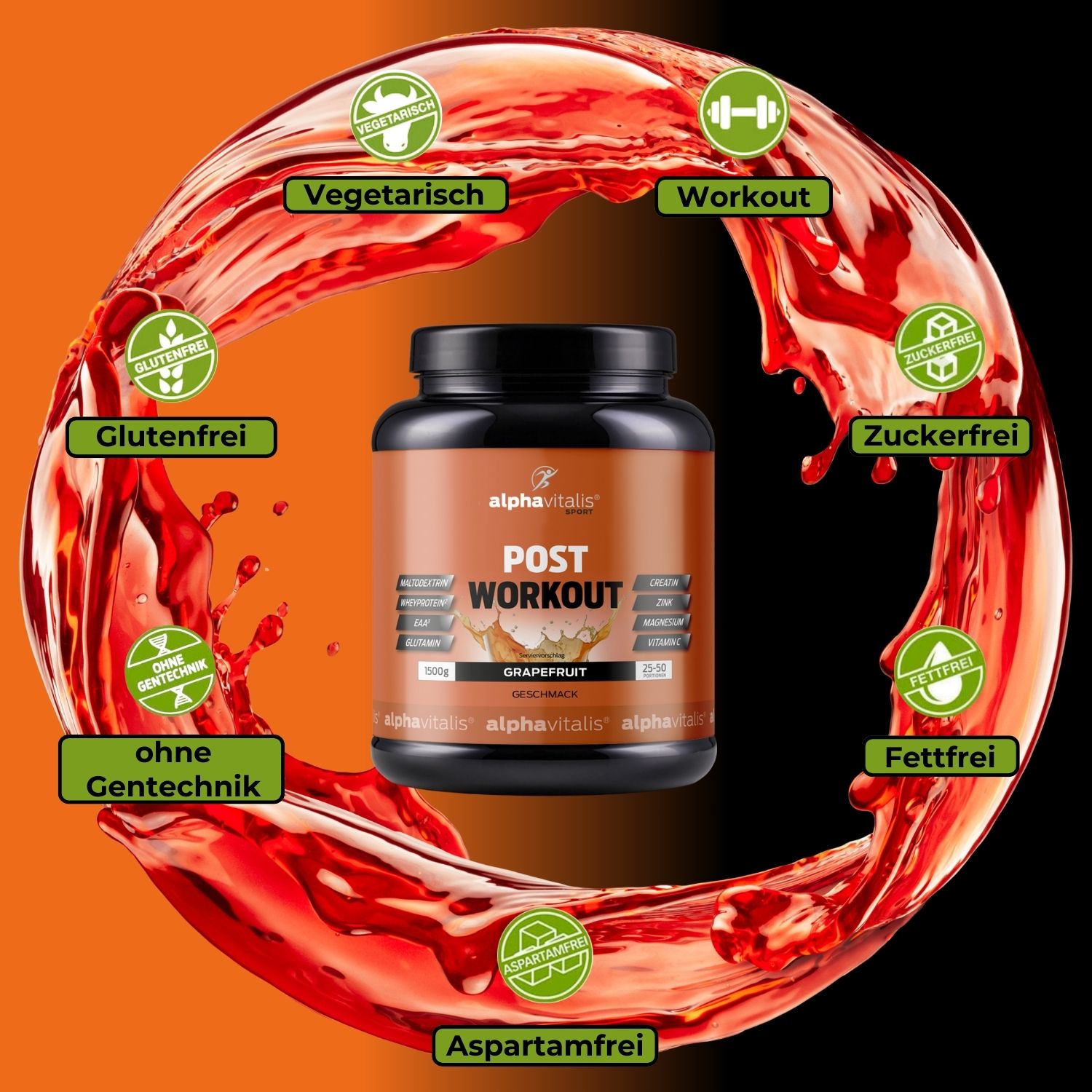 POST Workout Shake Grapefruit 1500g