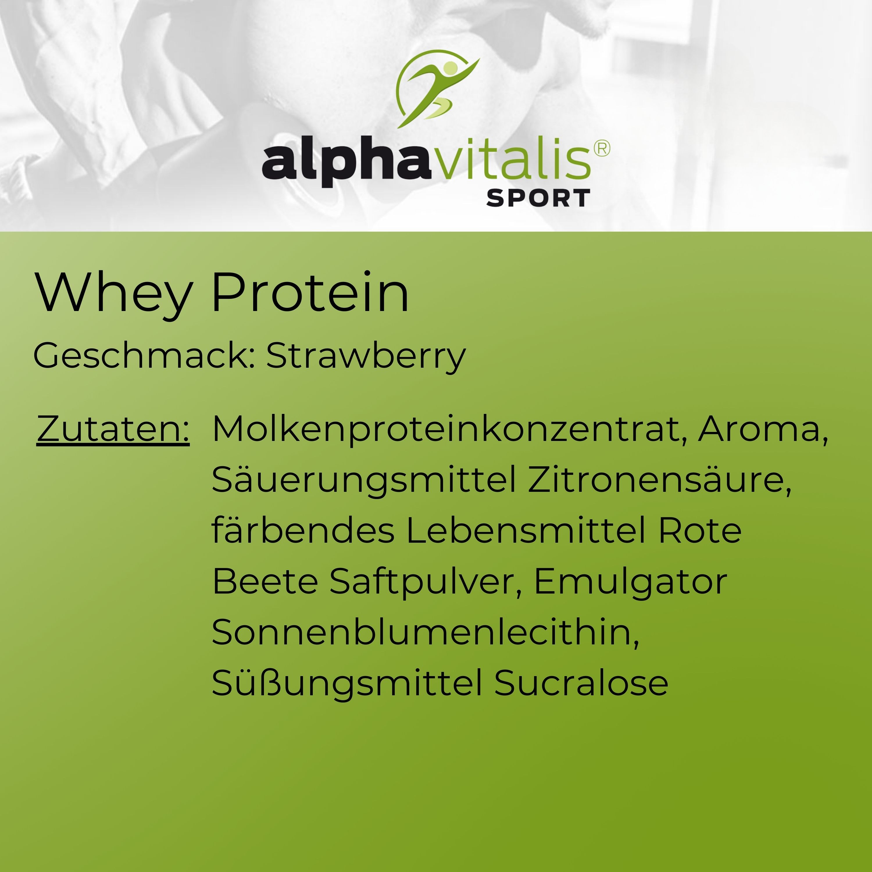 Whey Protein WPC Erdbeer