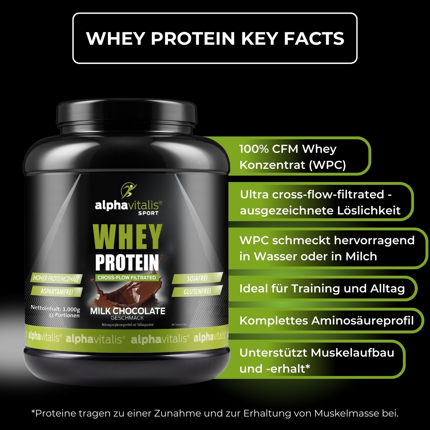 Whey Protein WPC Schoko