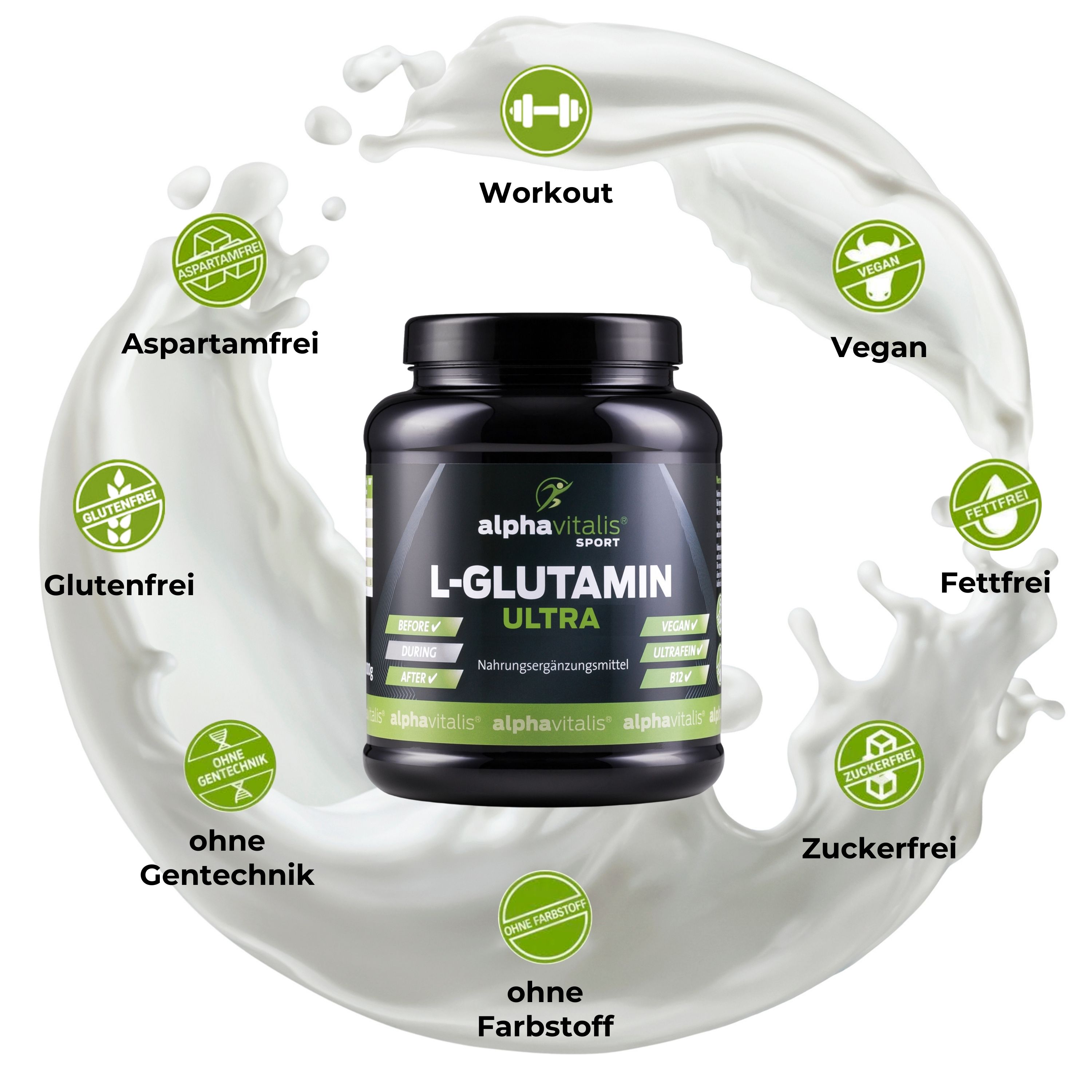 L-GLUTAMIN Pulver 1000g