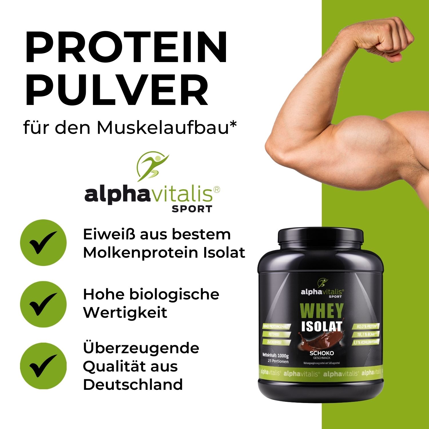 Whey Protein Isolat Schoko