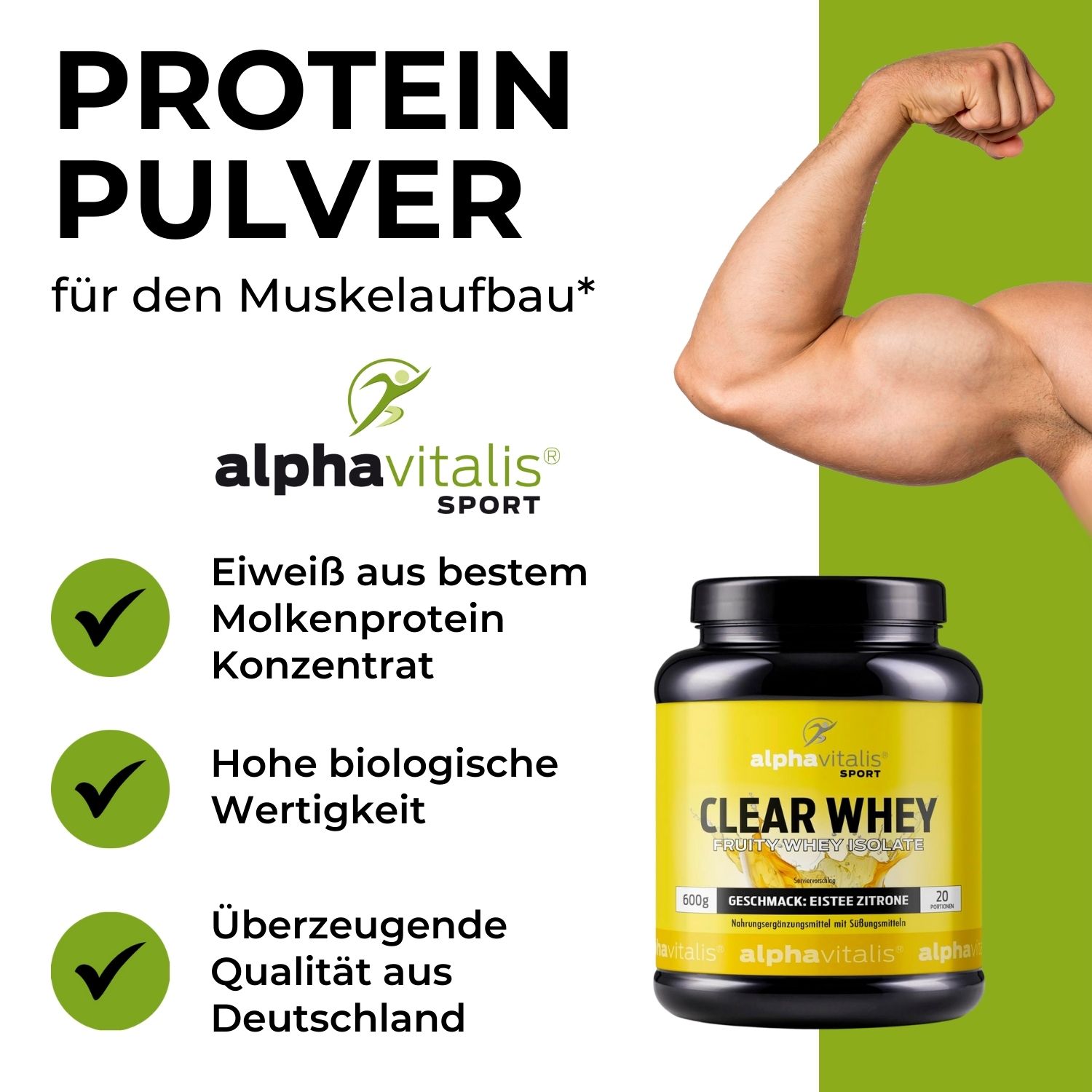 Clear Whey Isolat Eistee Zitrone