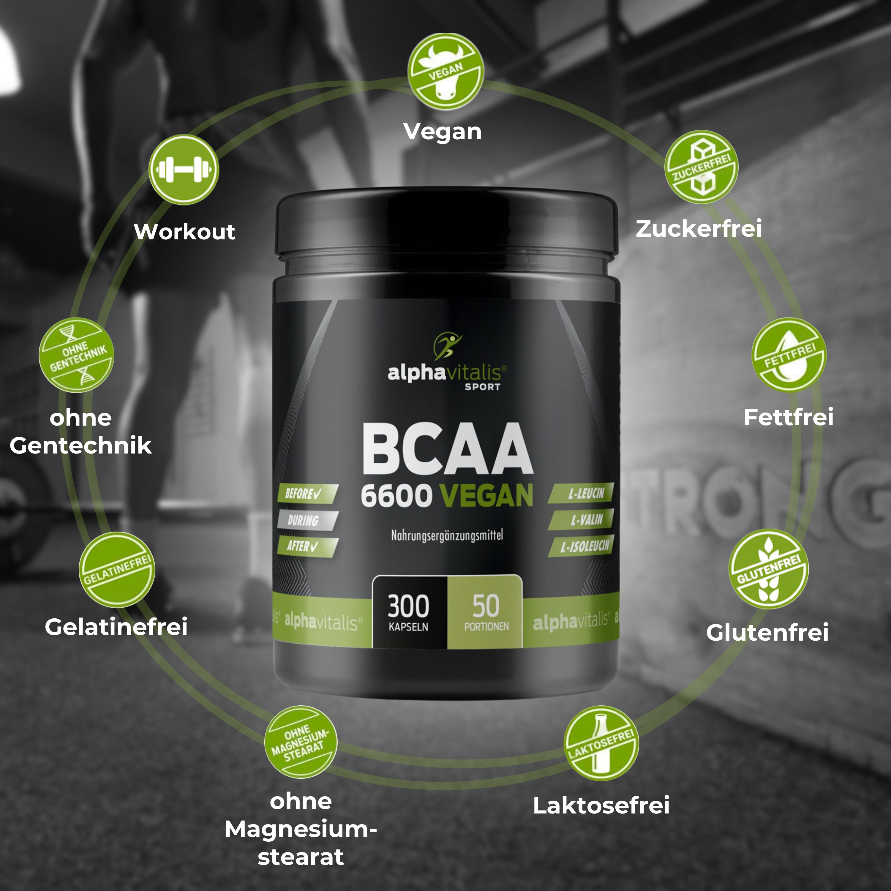 BCAA vegan 300 Kapseln