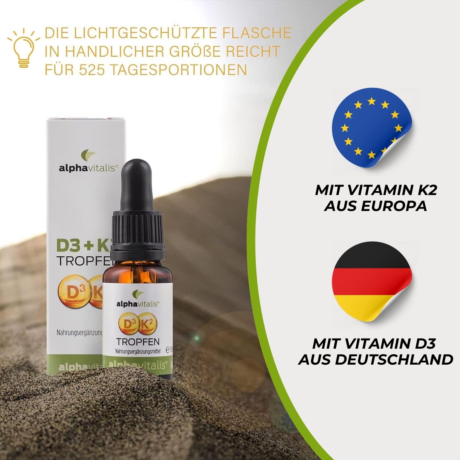 Vitamin D3 + K2 Tropfen