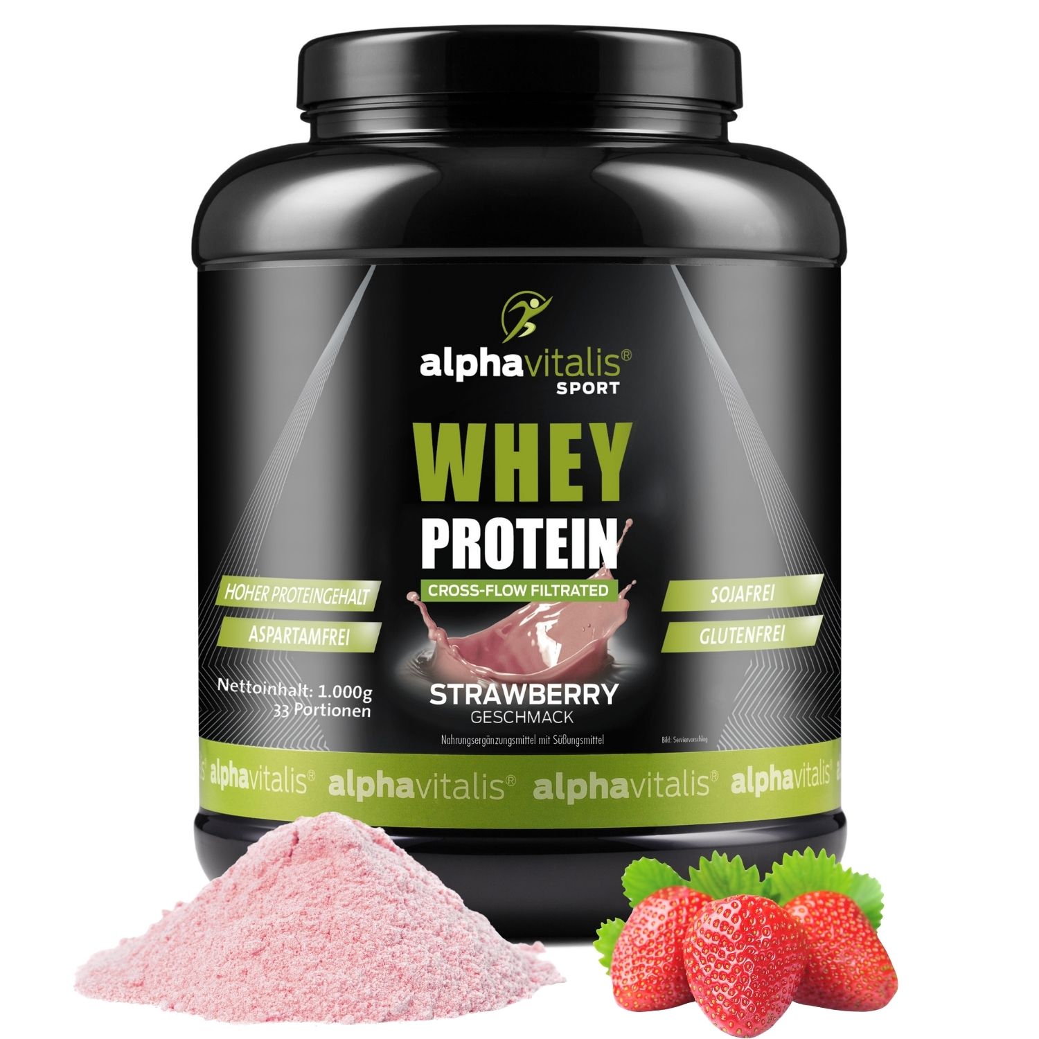 Whey Protein WPC Erdbeer