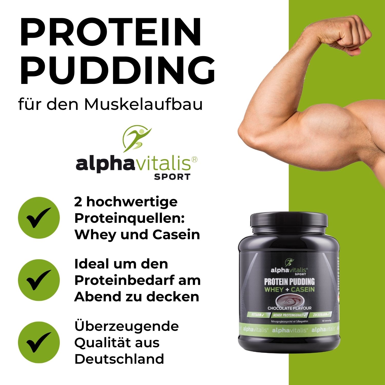 Protein Pudding - Whey + Casein - Schoko