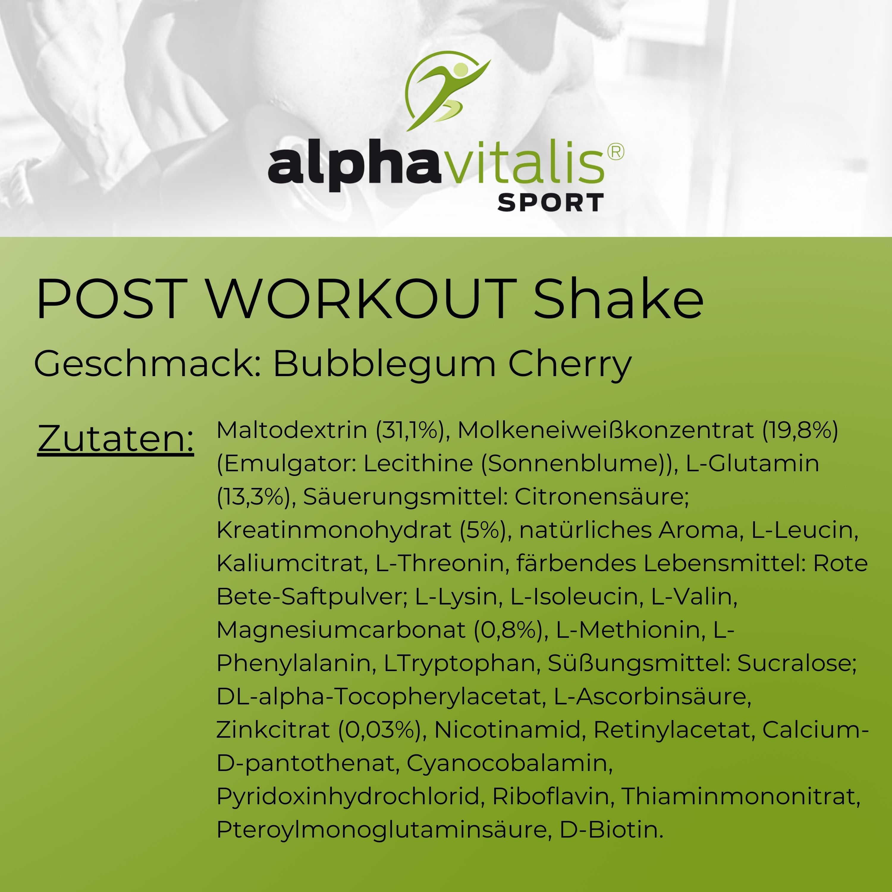 POST Workout Shake Kirsche 1500g