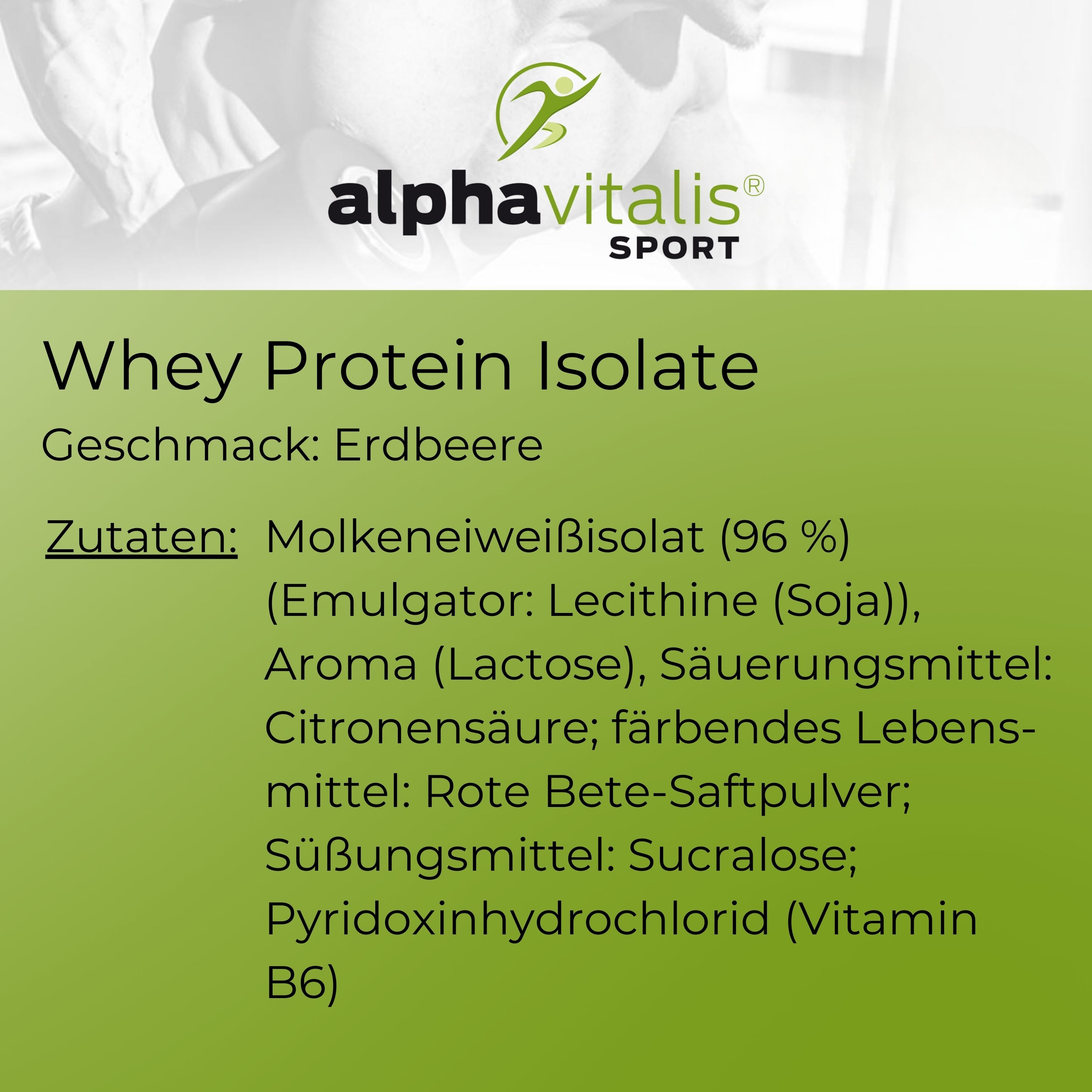 Whey Protein Isolat Erdbeer