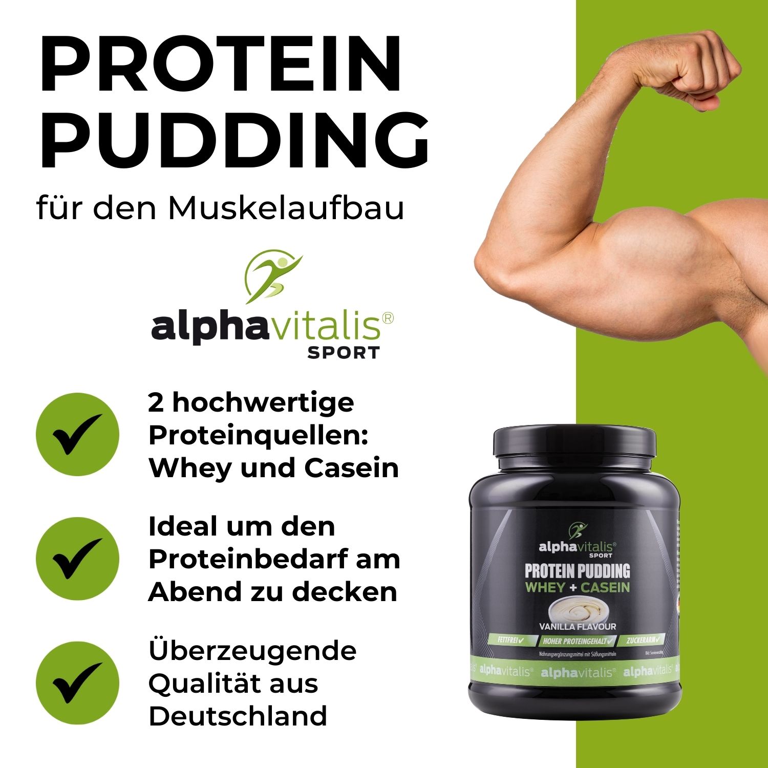 Protein Pudding - Whey + Casein - Vanille