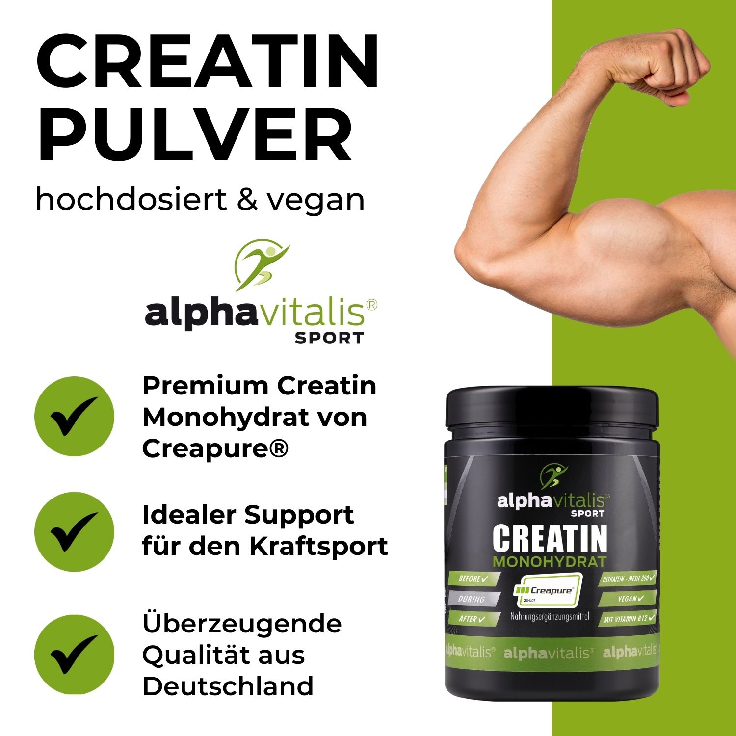 Creatin Monohydrat (500g Creapure®)